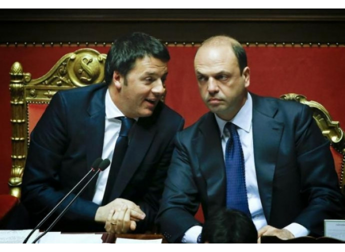 Renzi e Alfano Renzi e Alfano
